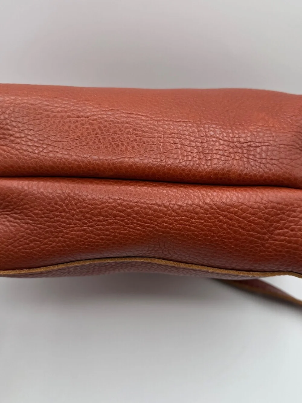 Portland Leather Goods Maple or Sedona Mini Classic Snap Crossbody Tote VGUC - Picture 6 of 12